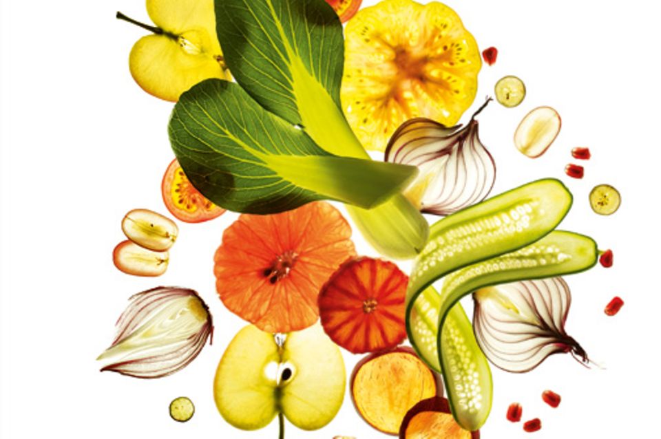 Vorschau: Vegetarische Nahrung ist überaus vielseitig: Hunderte Obst-und Gemüsesorten stehen zur Auswahl