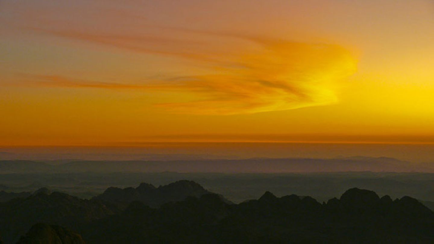 Sonnenaufgang am Berg Moses