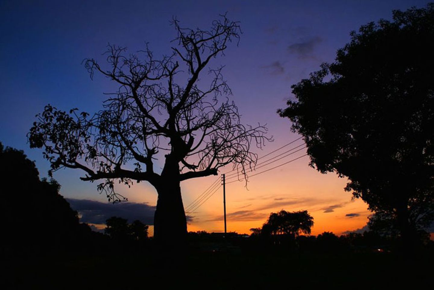 Sonnenuntergang in Kwarhi, Nord-Nigeria