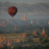 Morgenstimmung in Bagan, Myanmar