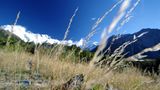 Ausblick auf den Aoraki (Mount Cook), Neuseeland