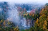 Morgenstimmung an den Wasserfällen von Plitvice