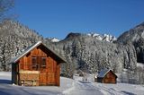 Winterlandschaft im Salzkammergut, Österreich