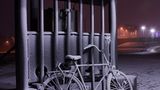 Fahrrad im Frost