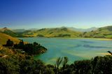 Die Bucht von Hoopers Inlet, Neuseeland