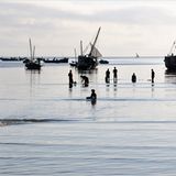 Hafenbecken am Indischen Ozean