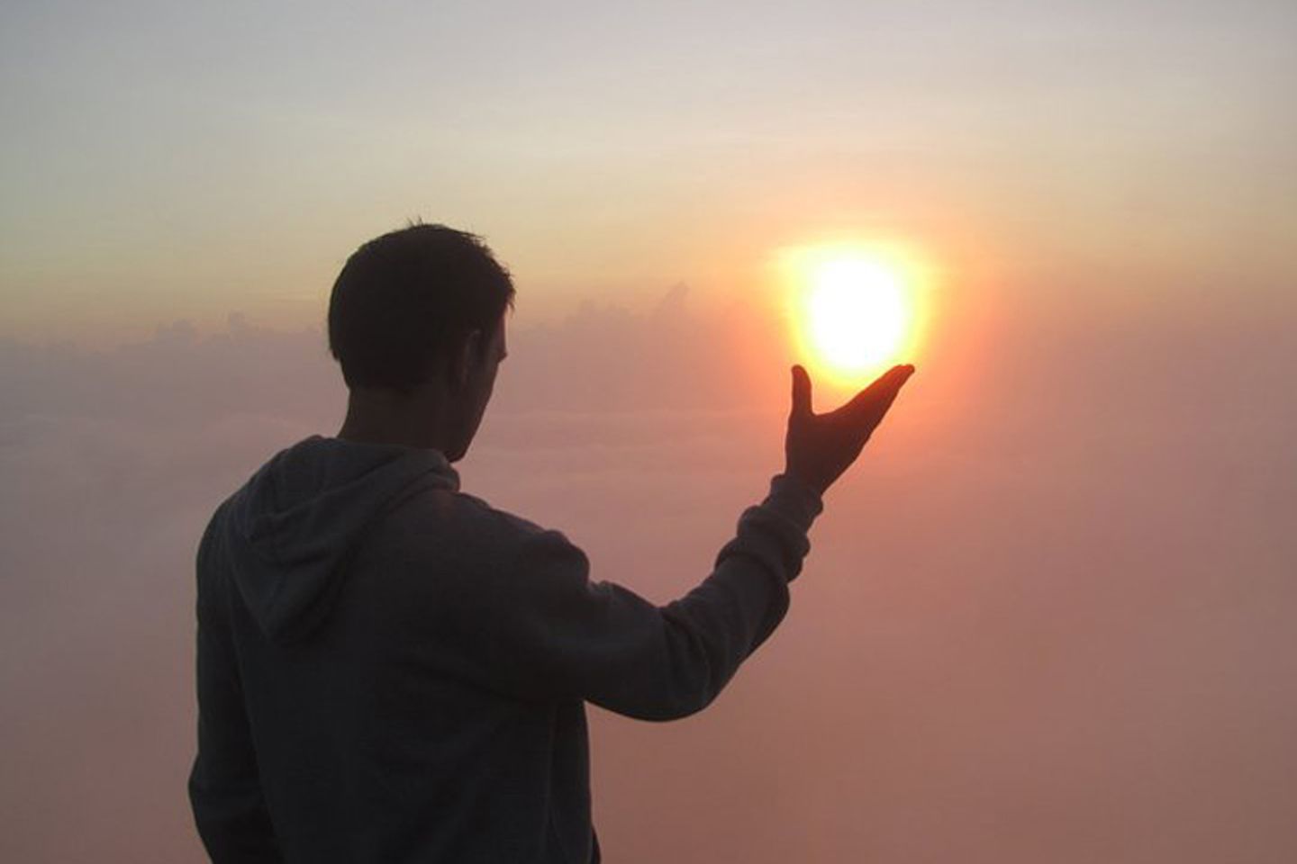 Die Sonne zum Greifen nah