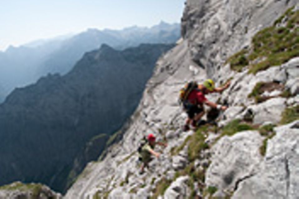 Ein Wanderer geht steil!