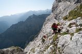 Ein Wanderer geht steil!