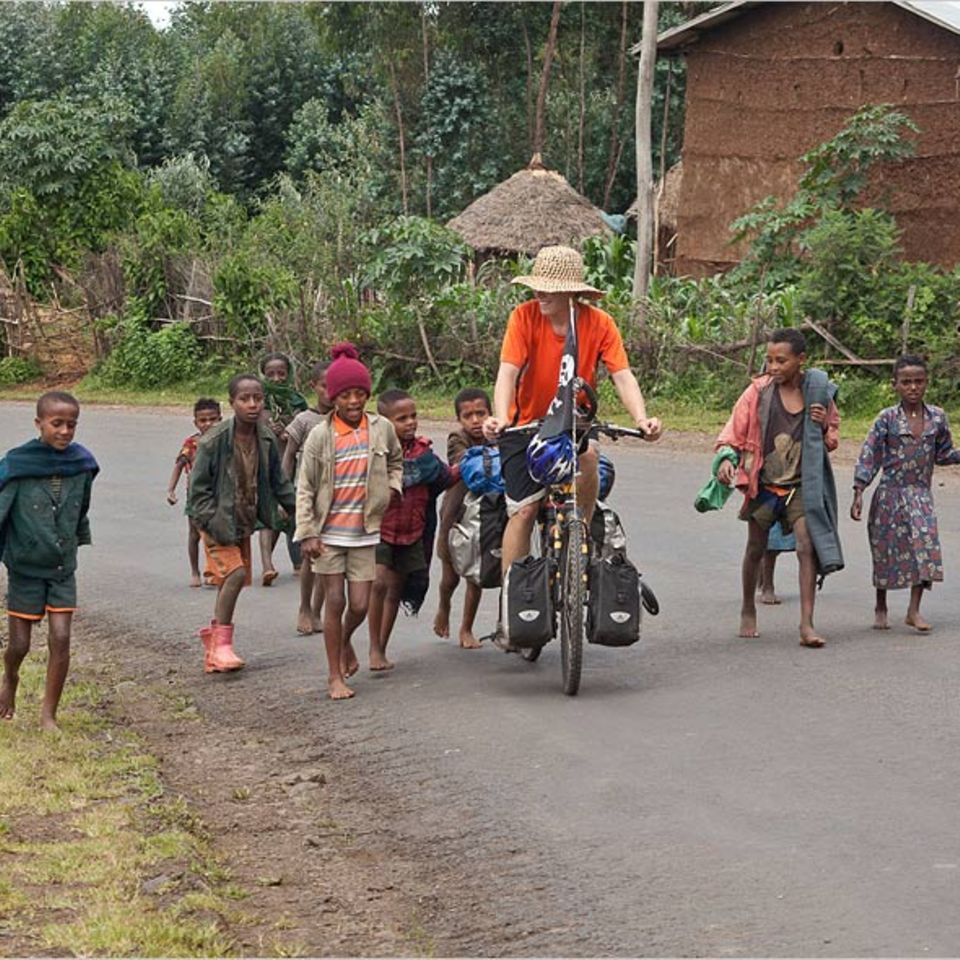 Fotogalerie: Mit dem Fahrrad durch Afrika