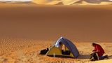 Biwaklager in der Sahara