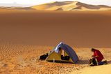 Biwaklager in der Sahara