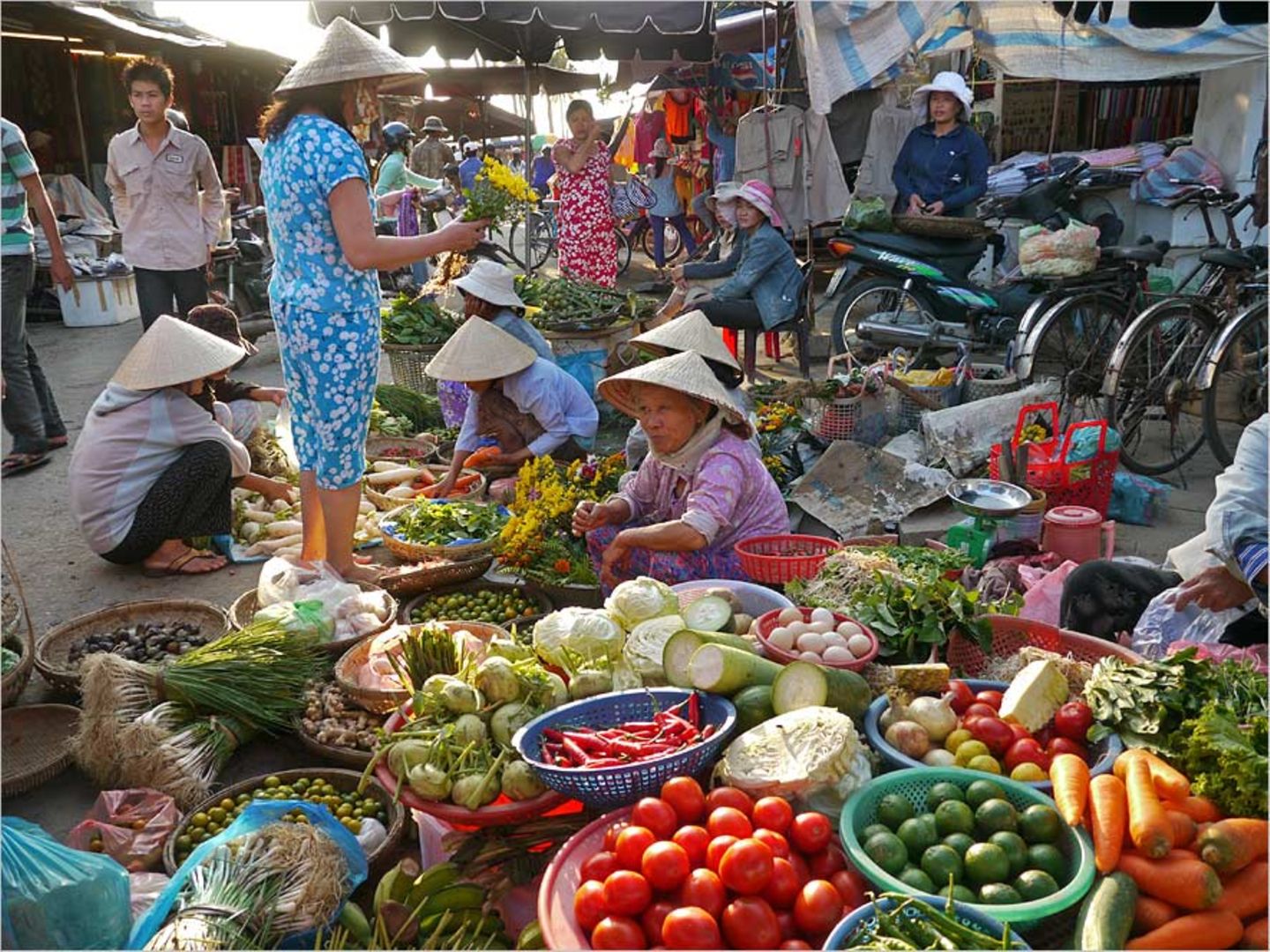 Gemüsemarkt in Hoi An, Vietnam