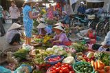 Gemüsemarkt in Hoi An, Vietnam
