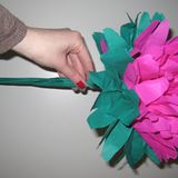 Papierblumen basteln