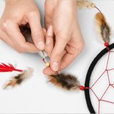 Traumfänger basteln: Schritt 4