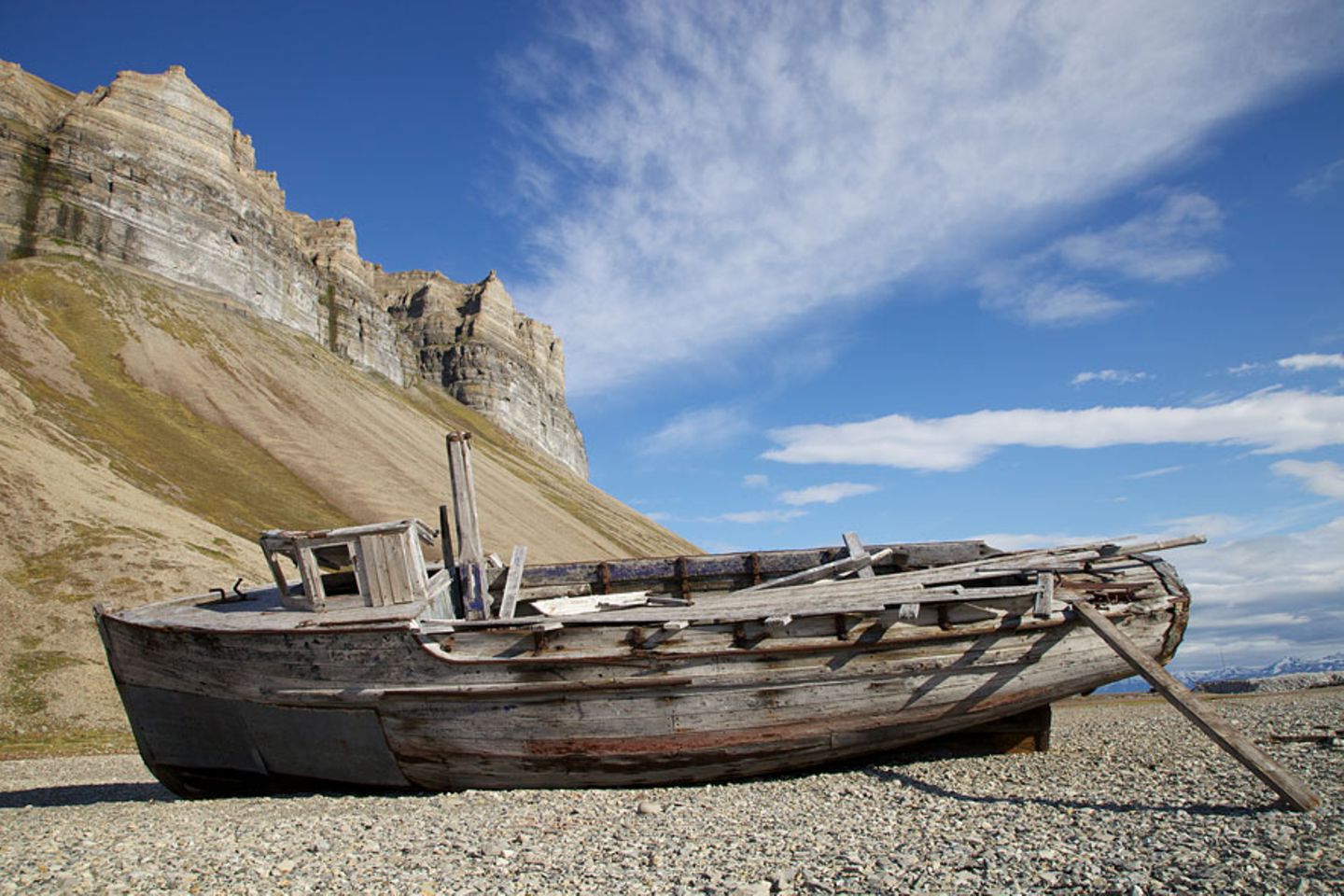 Spuren in Spitzbergen