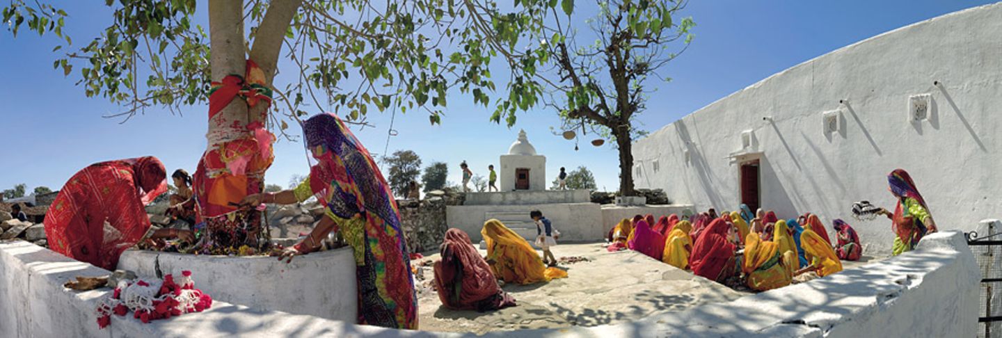 Kumbhalgarh: Puja in einem Dorftempel