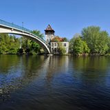 Idylle in der Hauptstadt: der Treptower Park mit der Insel der Jugend