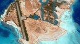 From the sea to the land, seamless 3-D visualisation of Al Quaffay Island