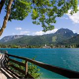 Kristallklar: der Wolfgangsee in Österreich