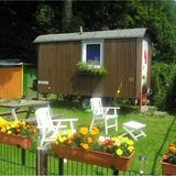 Bauwagen an der Ruhr