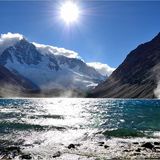 Wasserhosen über der Laguna Azul