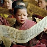 Novizen in der Schule des Klosters Likir (1981)