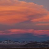 Sonnenuntergang im Andenhochland