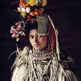 Dropka-Frau aus dem Dorf Dha