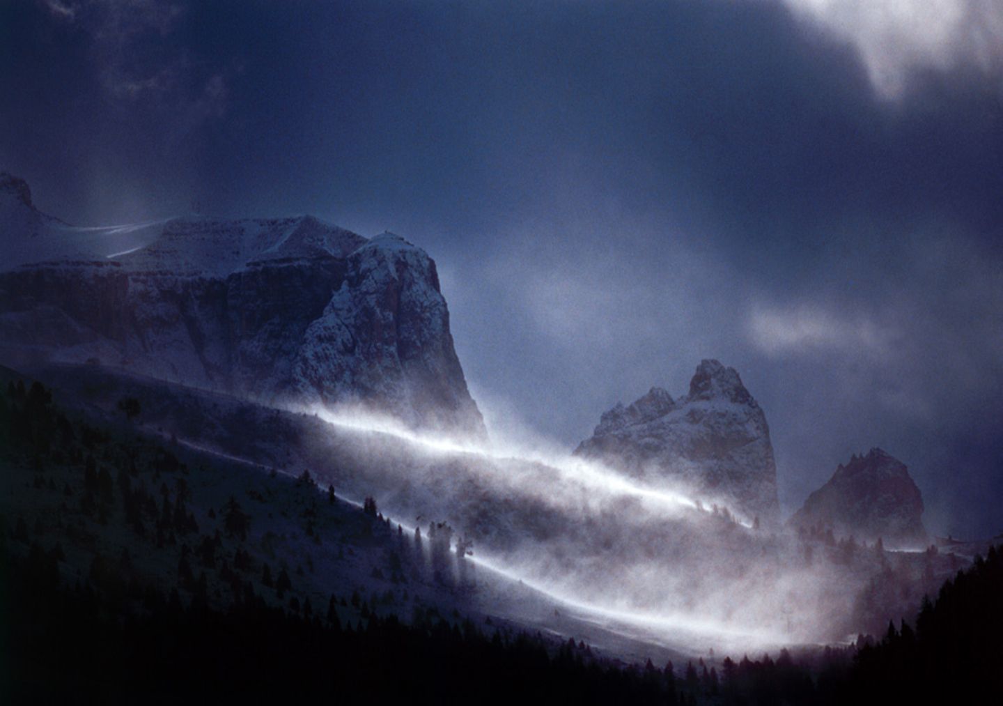 Sturm in den Dolomiten (Italien)