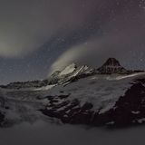 Schreckhorn im Mondschein