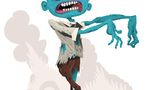 ZOMBIE (verwandt: Ghul. Skelett)