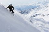 Schneesicher: Parsenn in Davos Klosters in der Schweiz