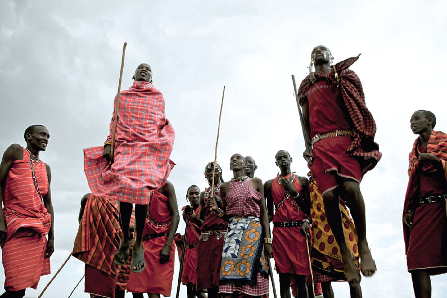 Junge Krieger in Kenia
