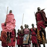 Junge Krieger in Kenia