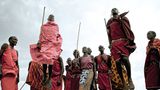 Junge Krieger in Kenia