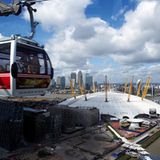 Über den Docklands schweben