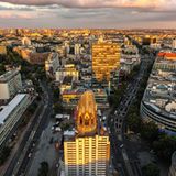 Berlin aus halber Höhe