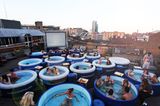 Open-Air-Kino: Hot Tub Cinema in London, Großbritannien