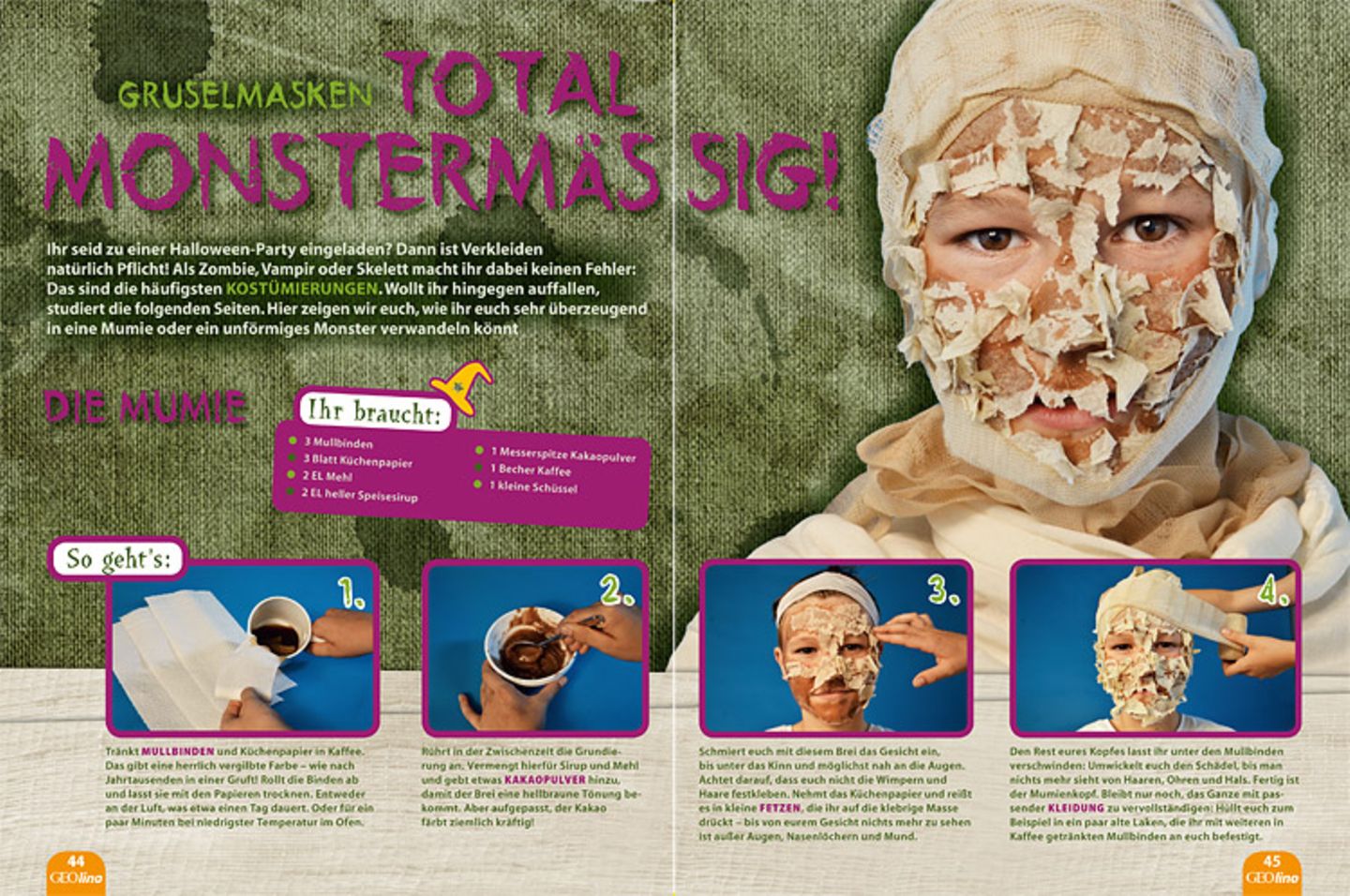 Kreativ: Das GEOlino-Machbuch: Halloween - Bild 7