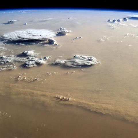 Sandsturm über der Sahara