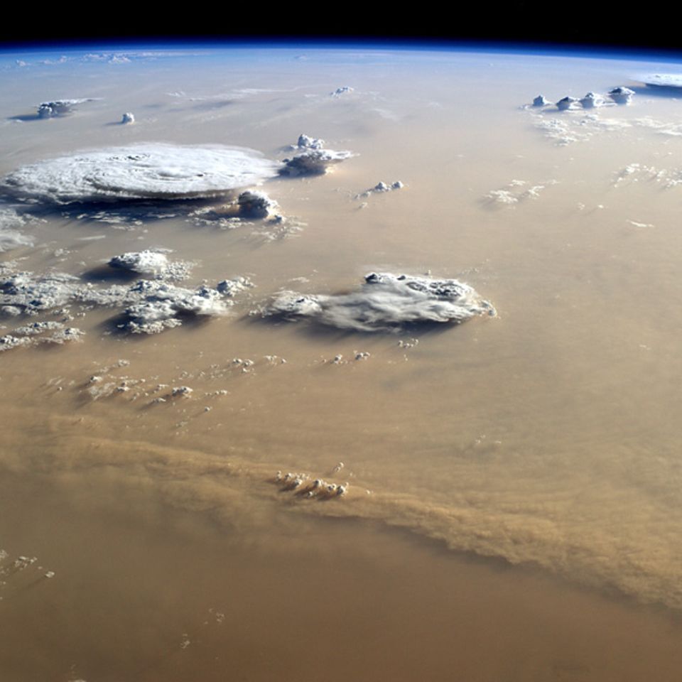 Sandsturm über der Sahara