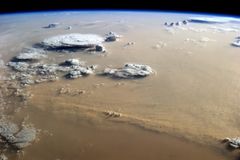 Sandsturm über der Sahara