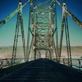 Aufgelassene Brückenkonstruktion