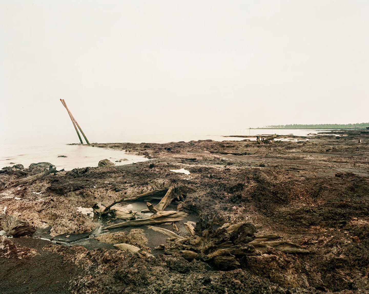 Erosion in den Magroven, Sumatra