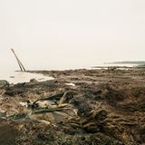 Erosion in den Magroven, Sumatra