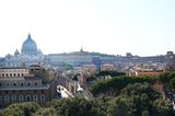 Aussicht von der Castel Sant'Angelo auf den Fluchtgang Passetto di Borgo