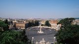 Aussicht vom Pincio Hügel auf die Piazza del Popolo