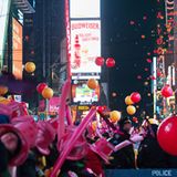 Der Ball Drop am Times Square